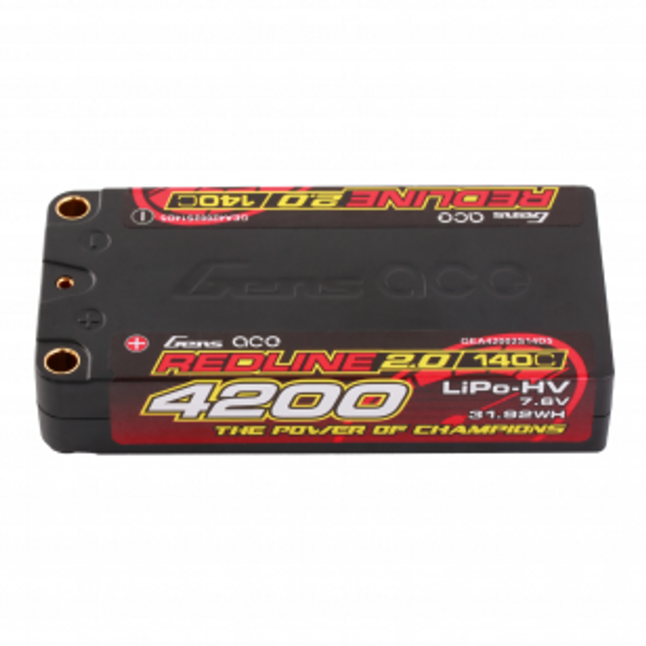Gens ace Redline 2.0 Series 4200mAh 7.6V 140C 2S1P HardCase HV Lipo Battery Pack