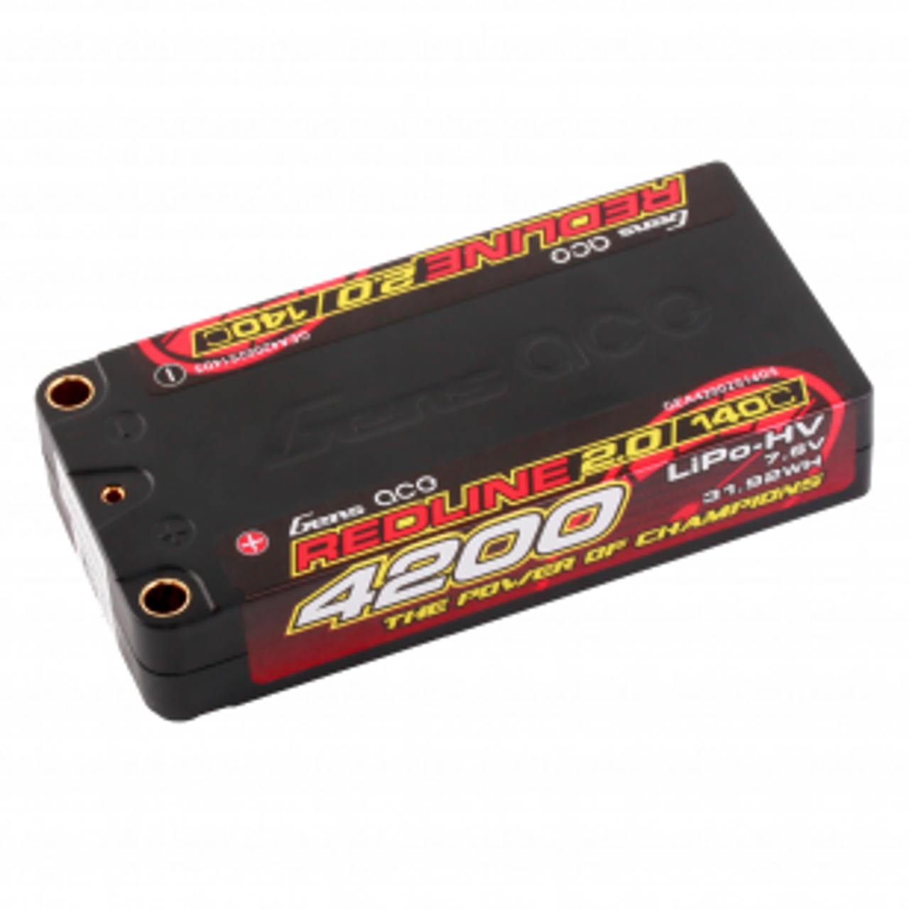 Gens ace Redline 2.0 Series 4200mAh 7.6V 140C 2S1P HardCase HV Lipo Battery Pack