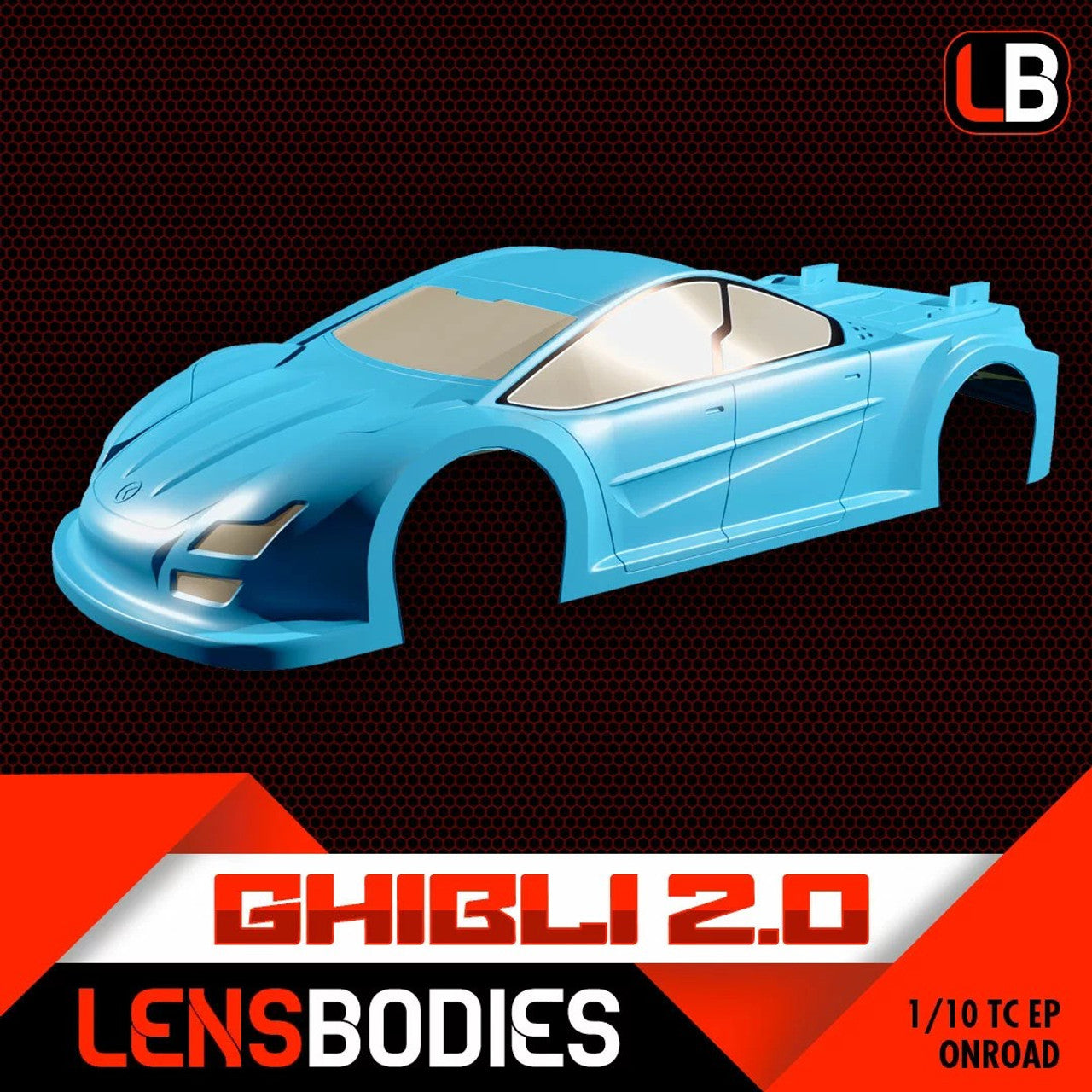 Lens Bodies - Ghibli 2.0 1/10 Onroad 190mm Body Shell ( Standard / light Weight Lid )