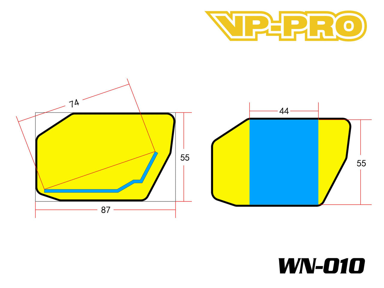 VP-Pro 1/8 Offroad Buggy / Truggy Wing WN-010 (GREEN)