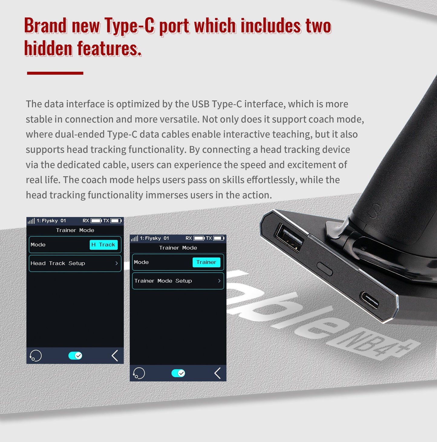 Flysky Noble NB4+ Surface Transmitter with FGR4B receiver