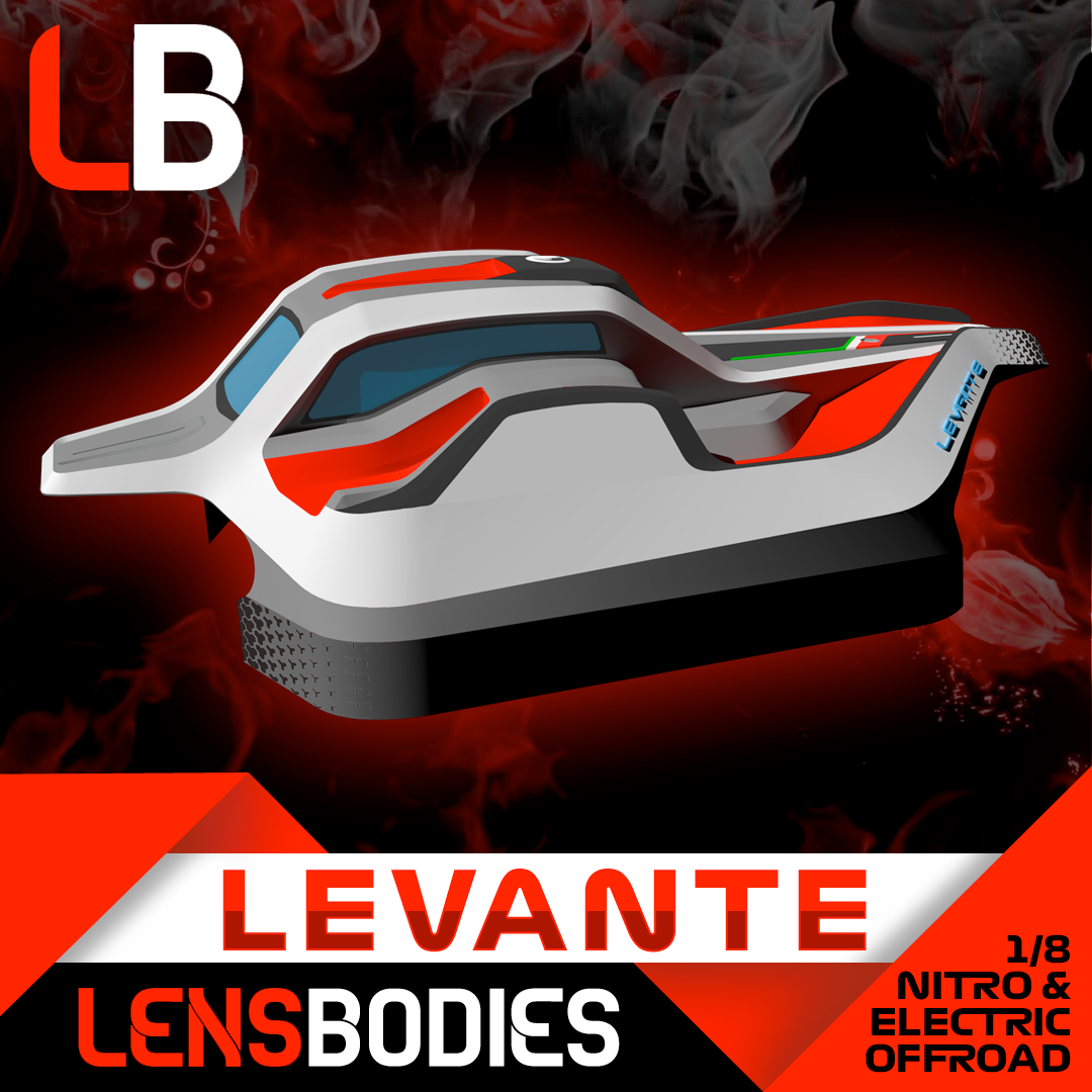 1/8 OffRoad body Levante - Standard Weight Shell Lid