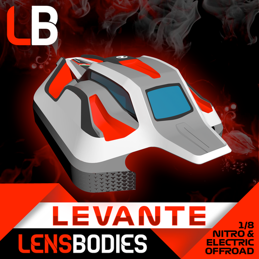 1/8 OffRoad body Levante - Standard Weight Shell Lid
