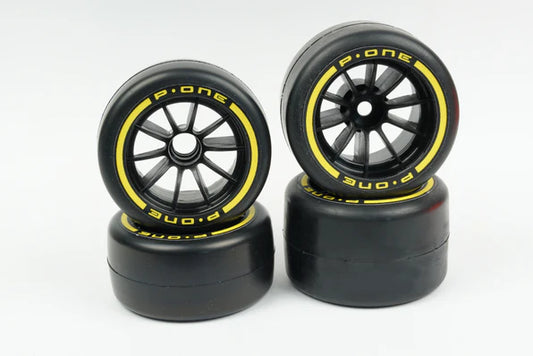 RUBBER TYRES FOR FORMULA 1 CAR 1/10 COMPLETE SET