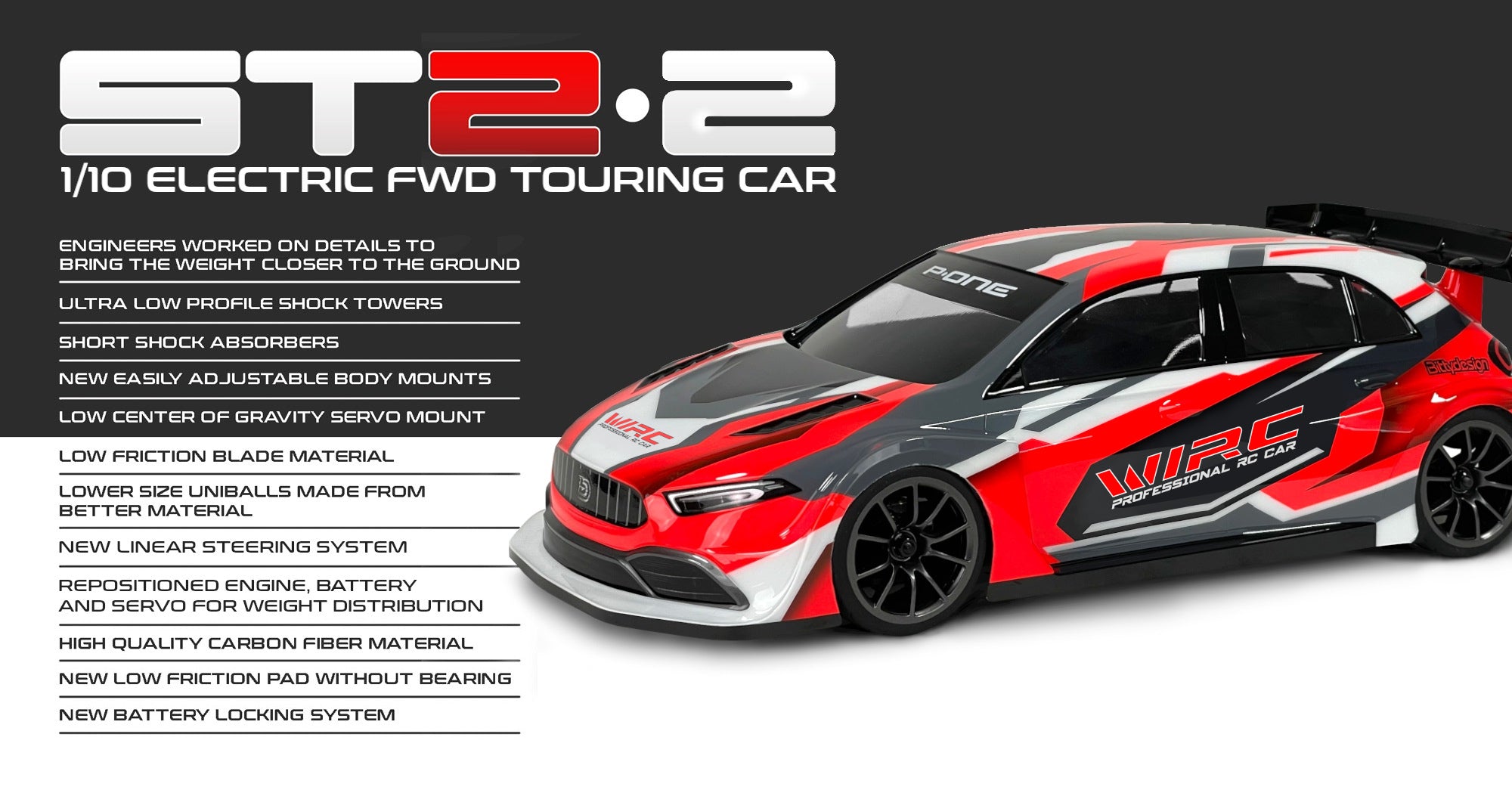 WIRC ST2-2 ELECTRIC FWD TOURING CAR – Rogue RC