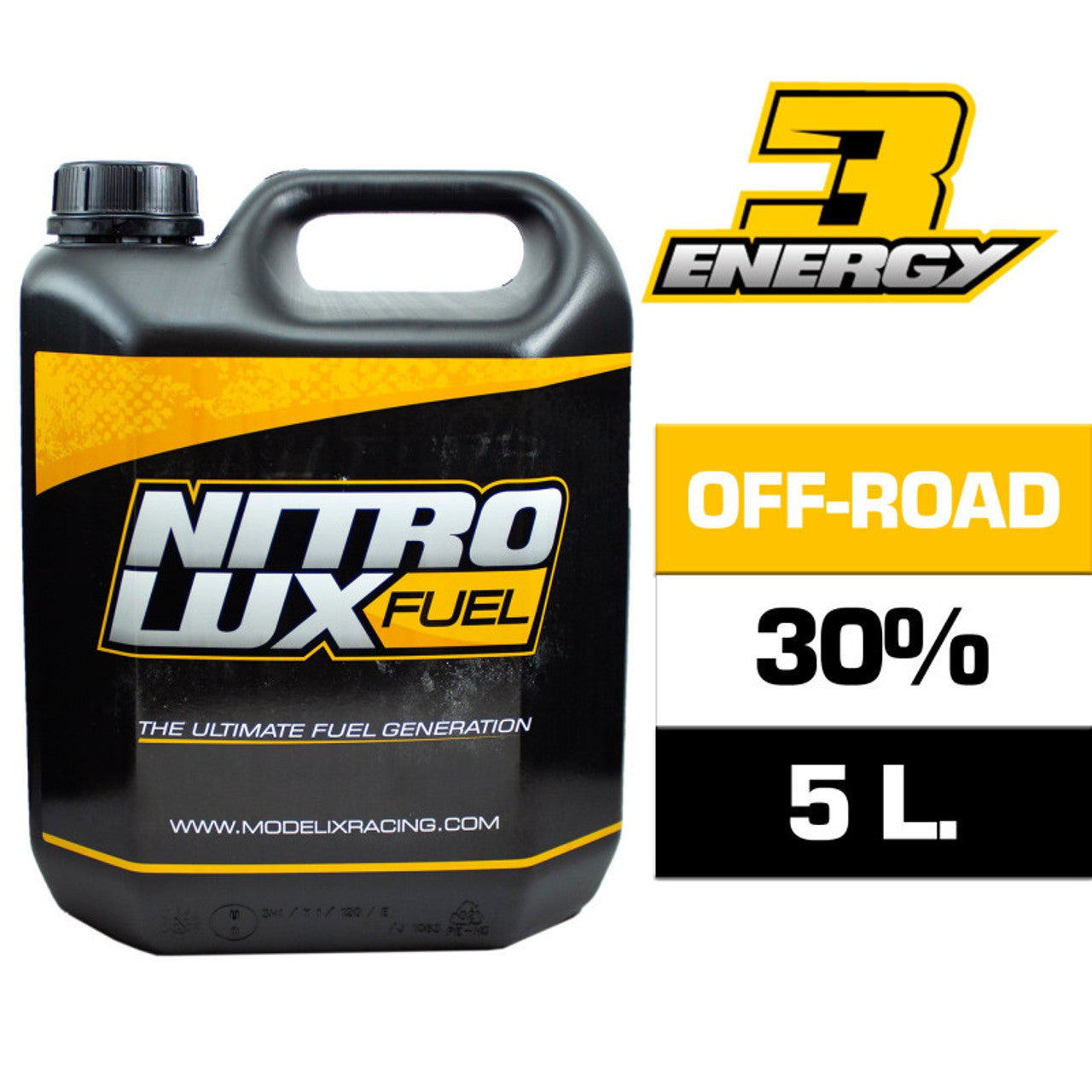 Nitrolux Energy3 Off Road Pro 30% Nitro Fuel (5L) (NO SHIPPING - PICK UP ONLY)