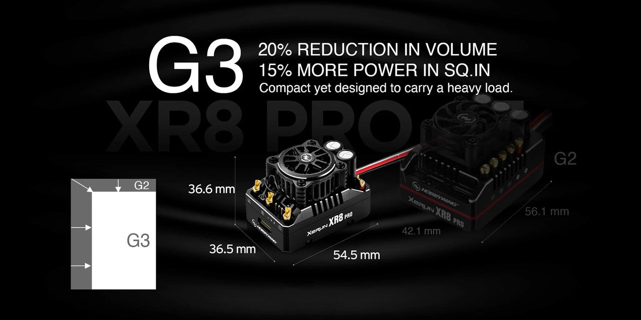 Hobbywing XERUN XR8 Pro ESC G3 (2-4S) 200A